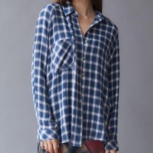 urban outfitters bdg keanu flannel button down shirt